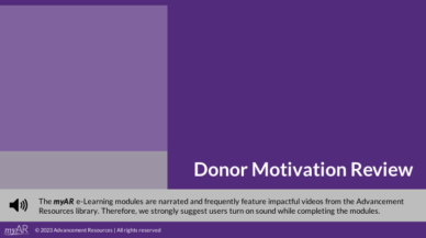 Donor Motivation Review